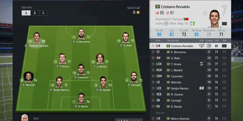 Xây Dựng Đội Hình FIFA Online 4 Mạnh Nhất Để Leo Rank 2 Khám phá đội hình fifa online 4
