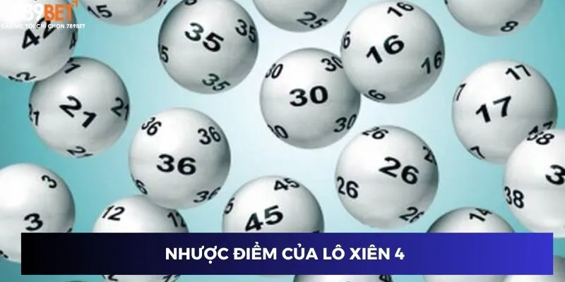 Lô Xiên 4 - Chốt Số Đỉnh Cao, Trúng Lớn Mỗi Ngày Với 789BET 4 Nhược điểm của lô xiên 4